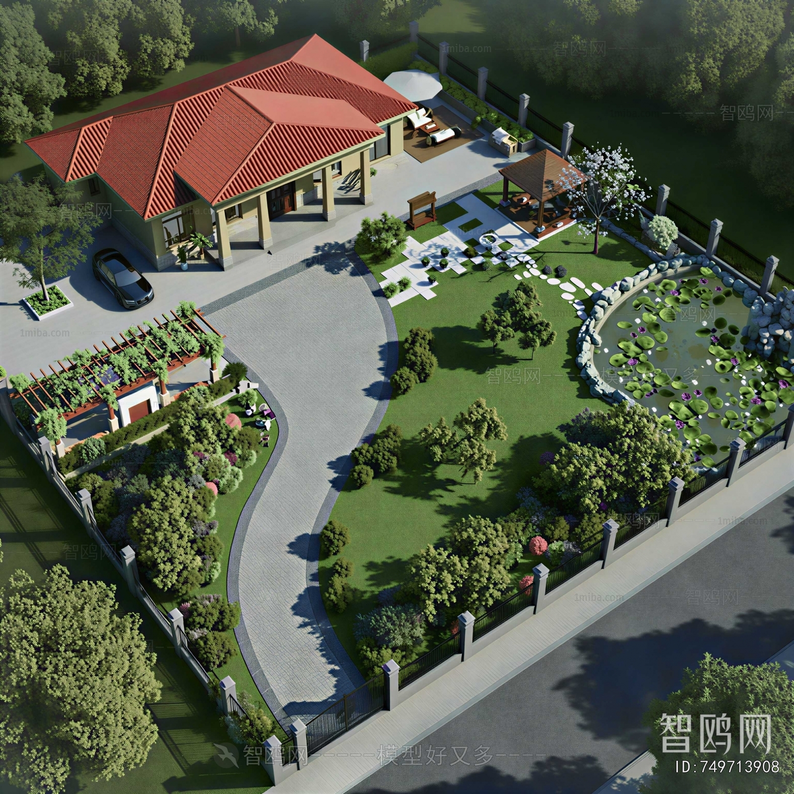 Modern Courtyard/landscape