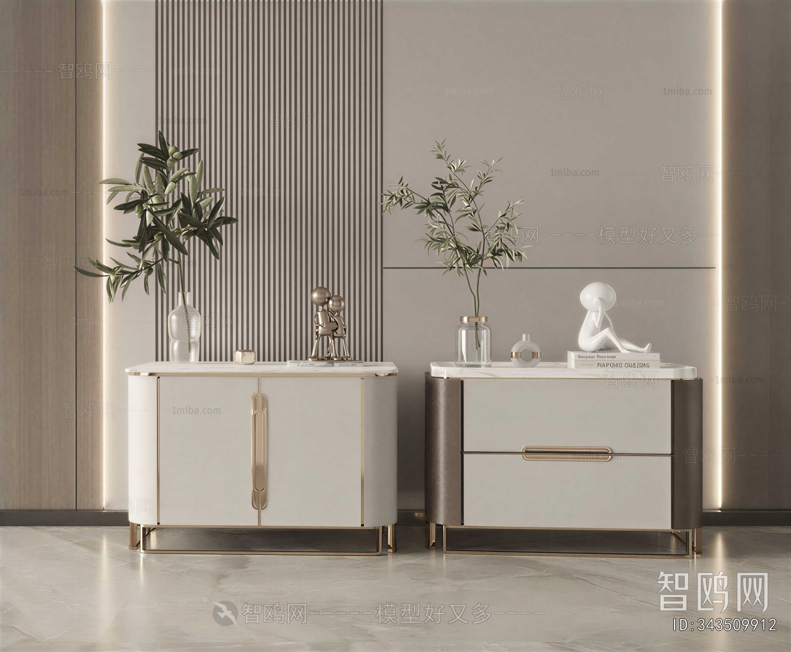 Modern Bedside Cupboard