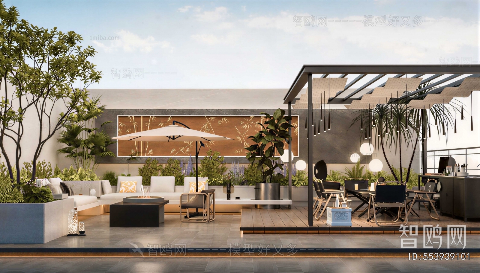 Modern Courtyard/landscape