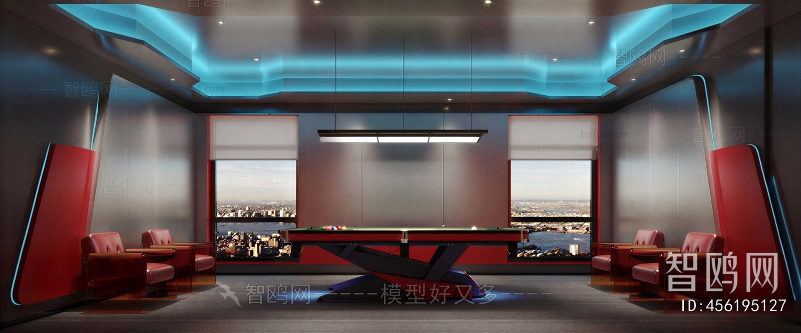 Modern Billiard Room