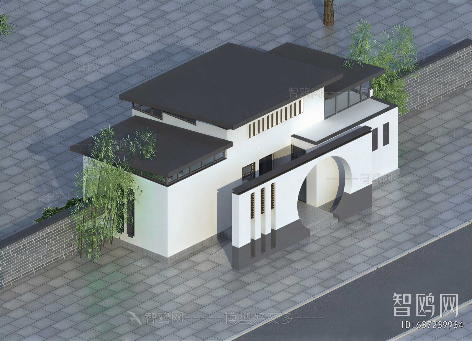 New Chinese Style Public Building