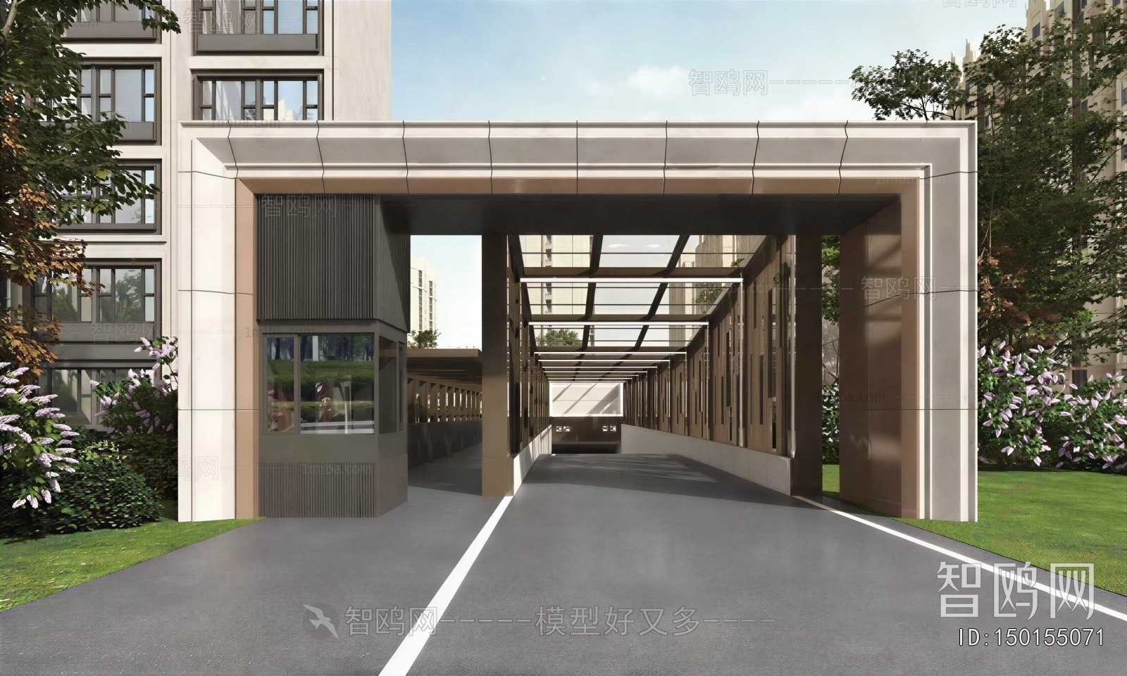 Modern Underground Parking Lot