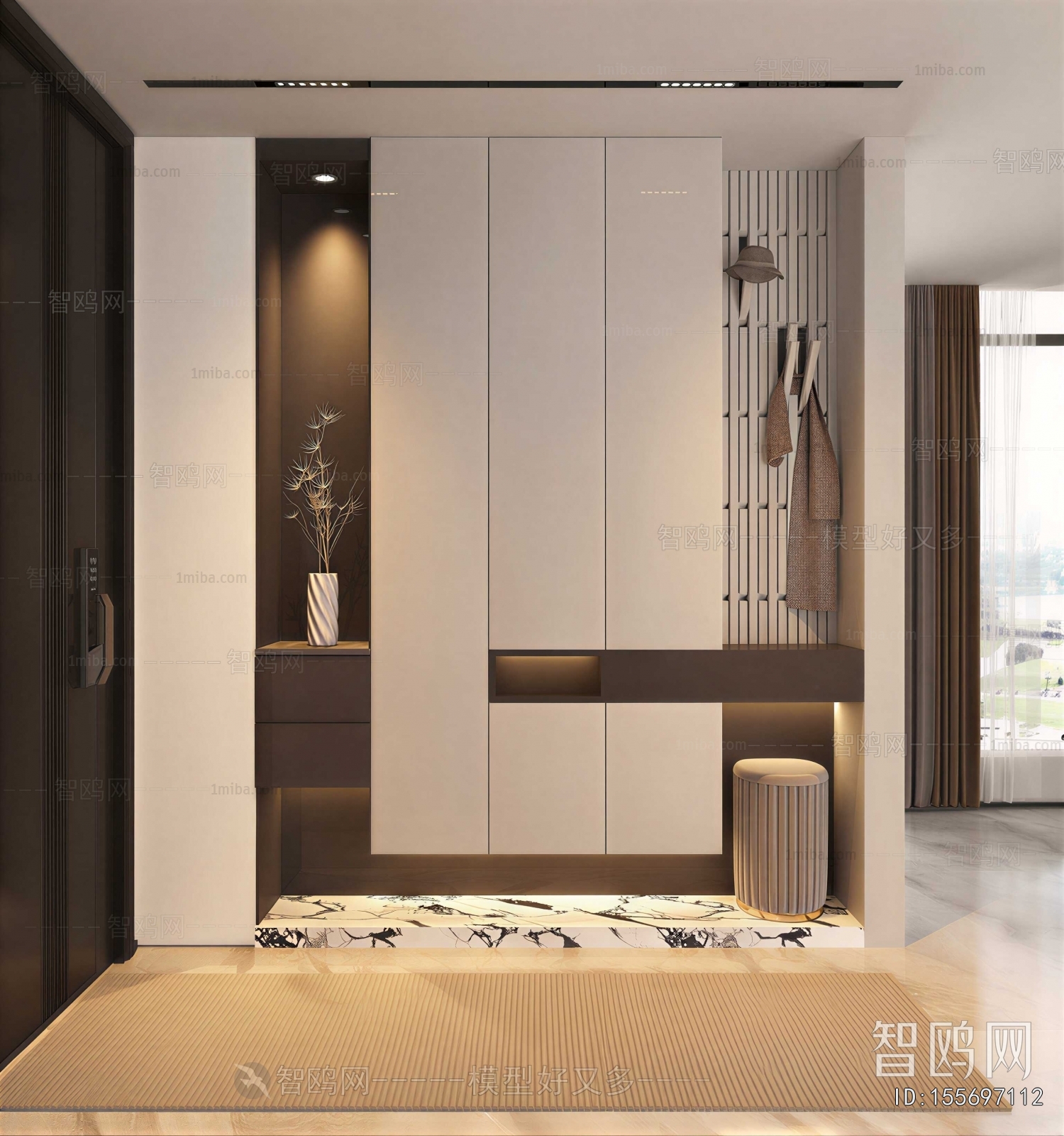 Modern Entrance Cabinet