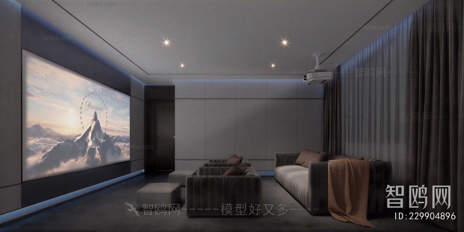 Modern Audiovisual Room