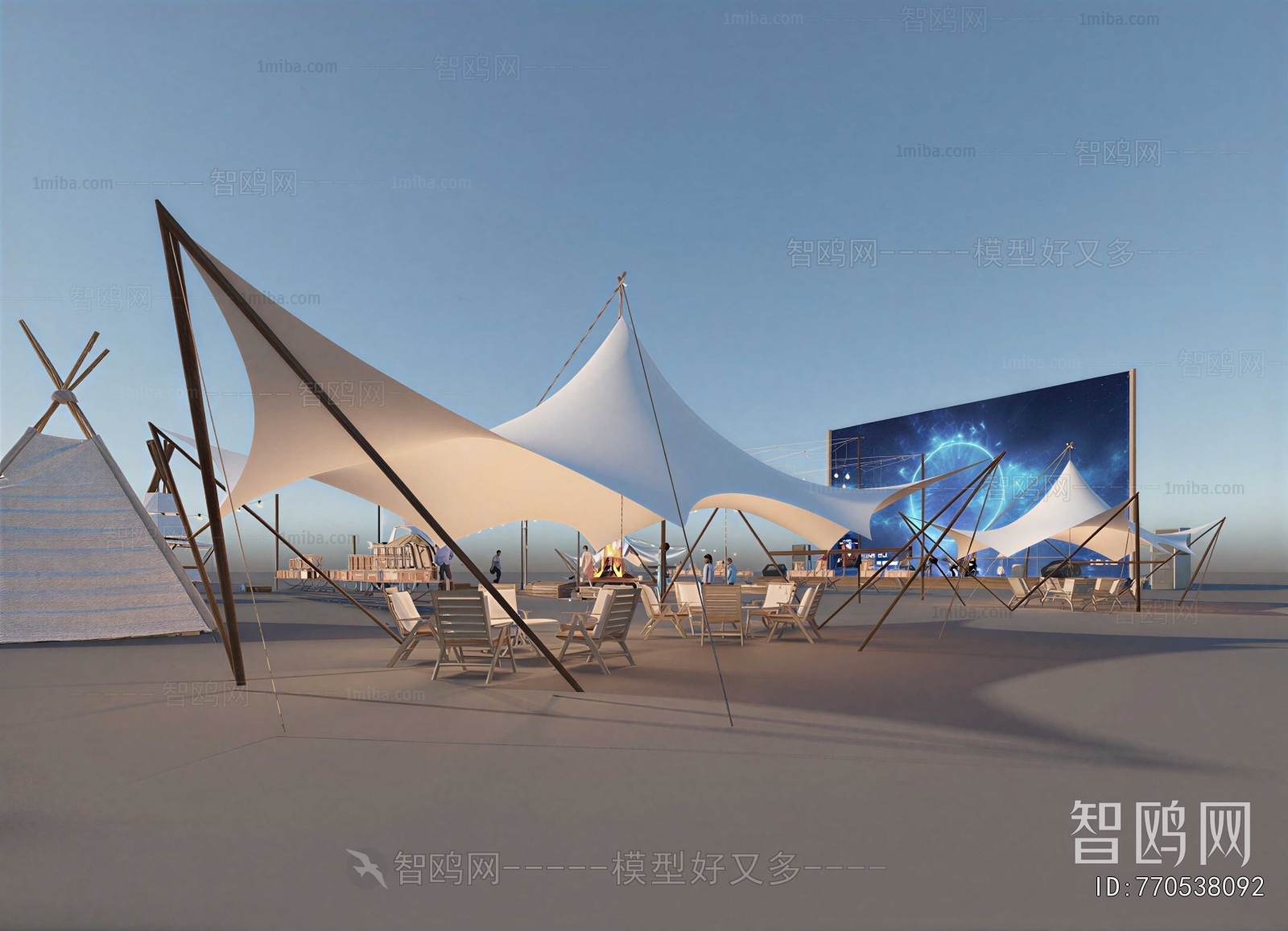 Modern Sunshade/Canopy/Tensioning Film