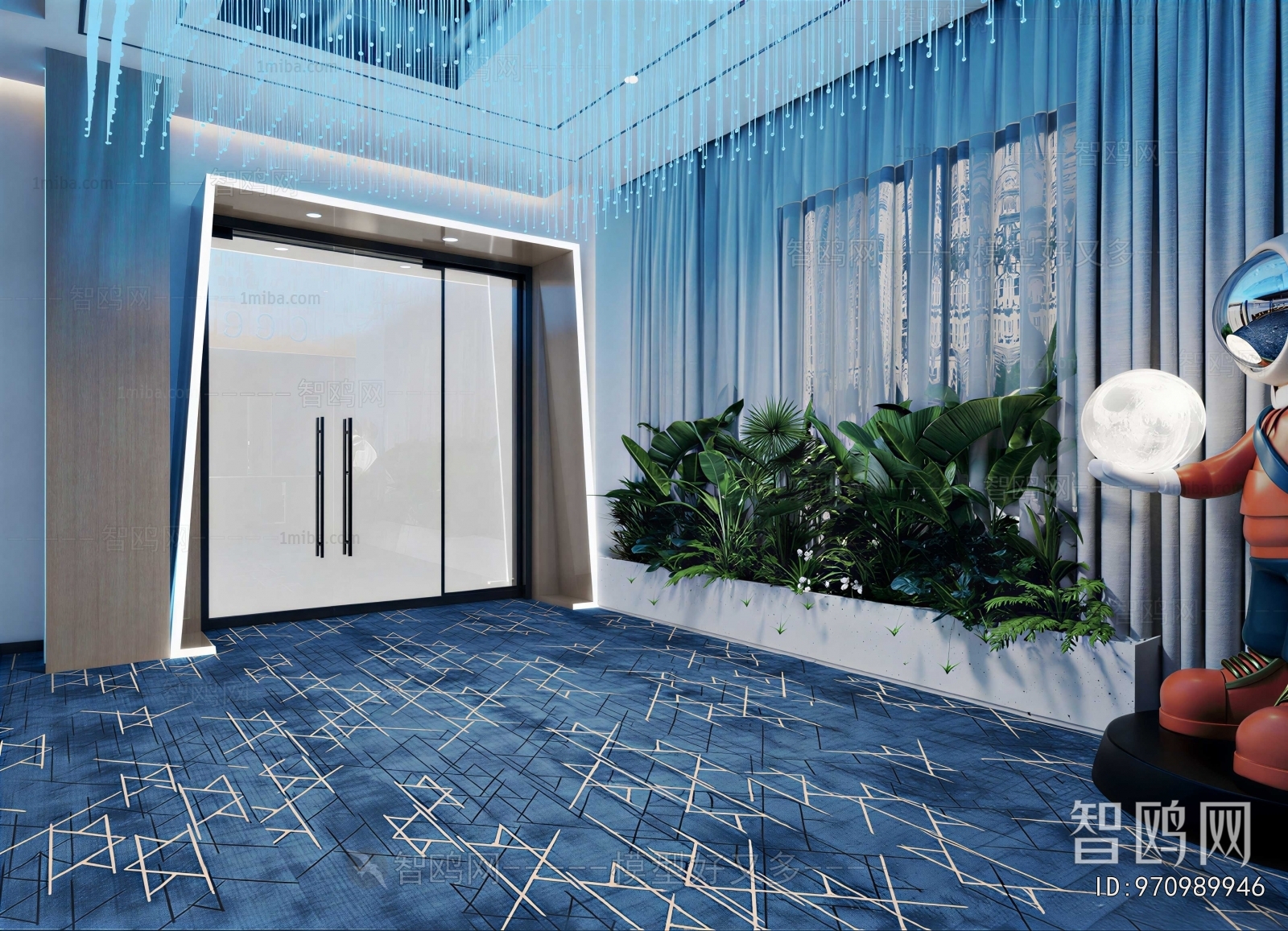 Modern Office Reception Desk