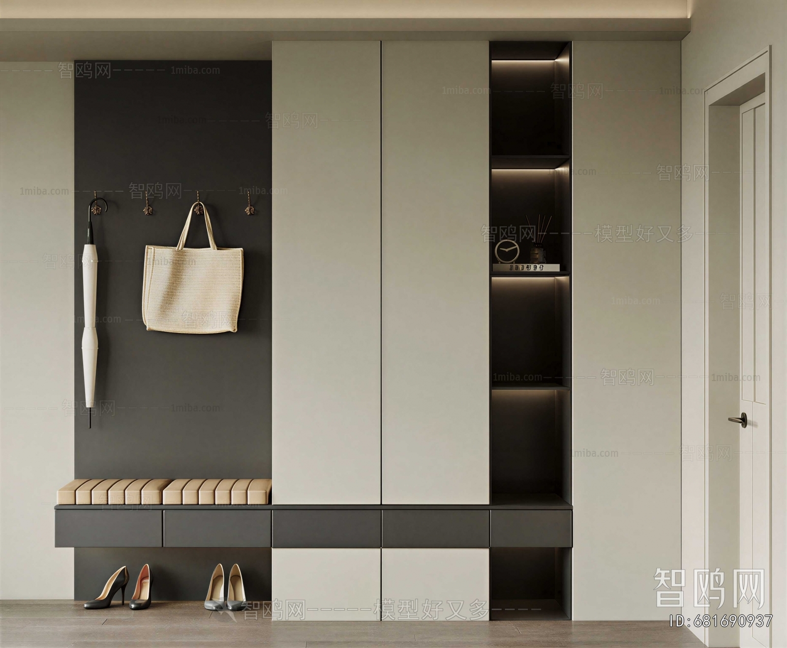 Modern Shoe Cabinet