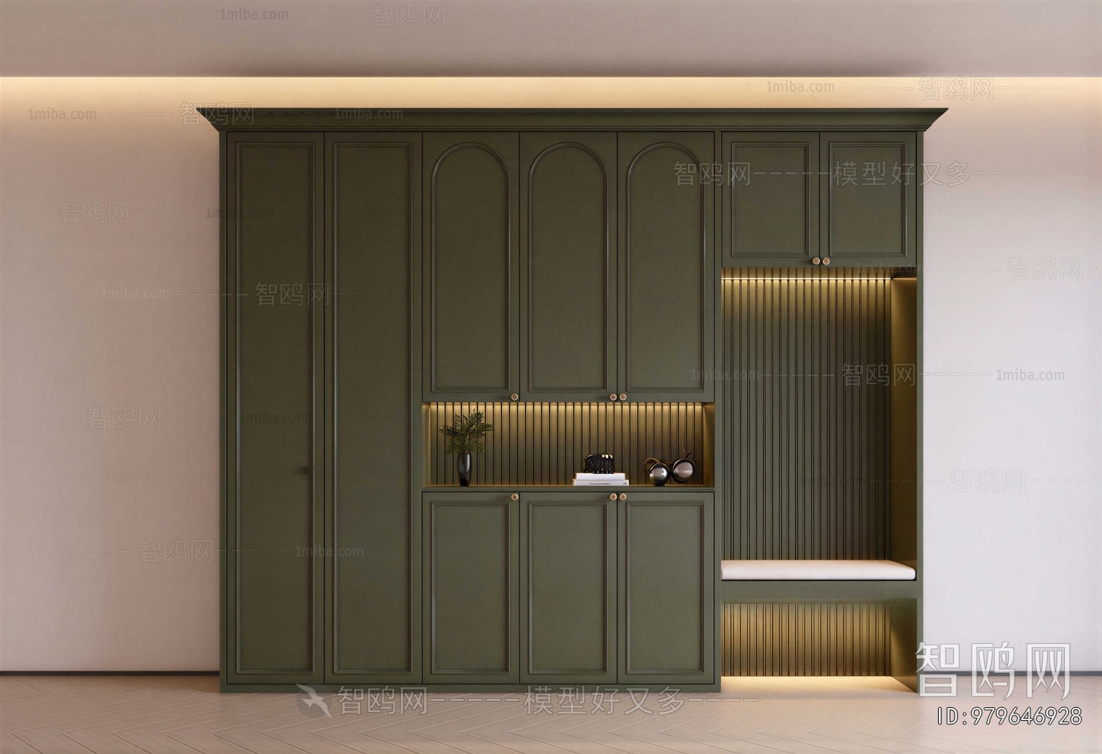 French Style Shoe Cabinet