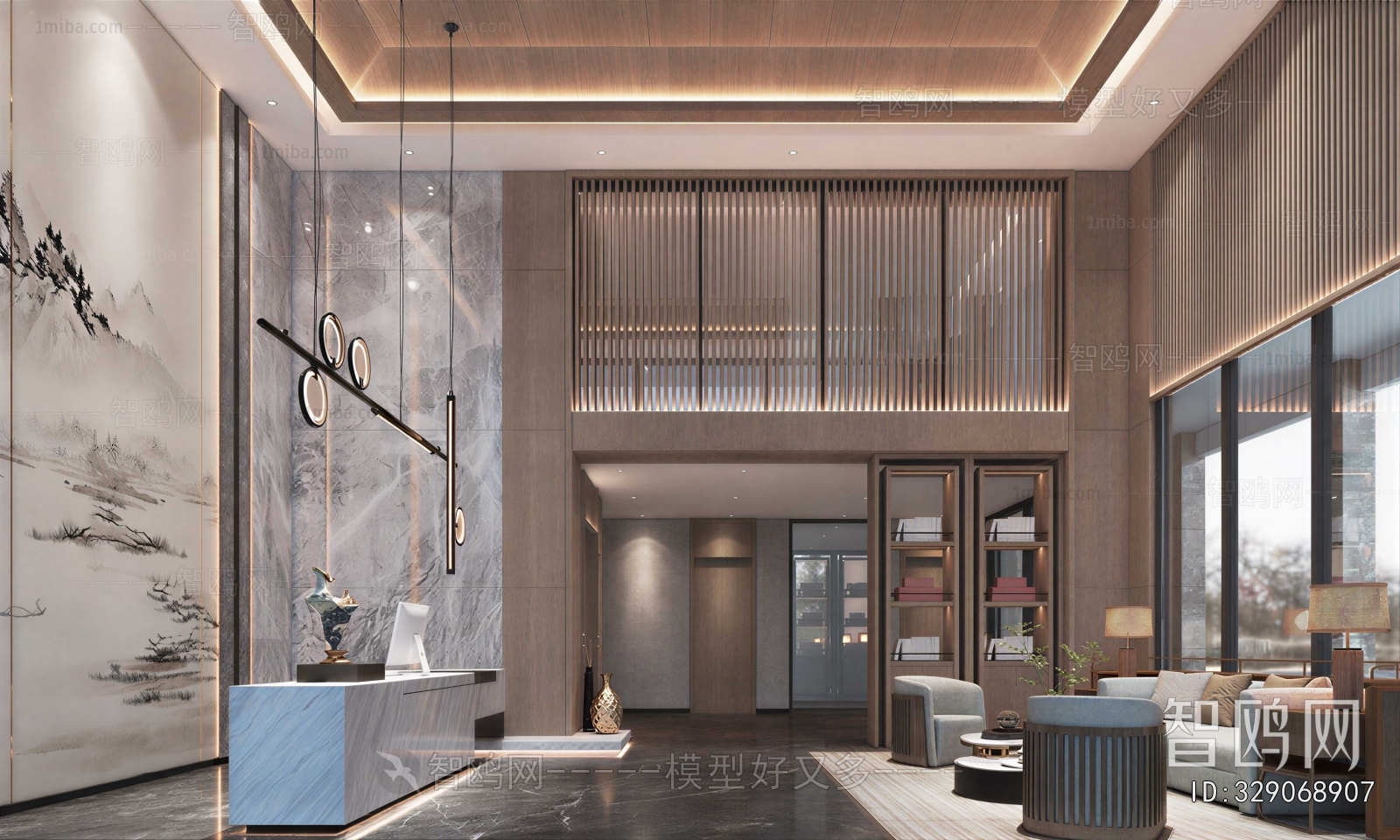 New Chinese Style Lobby Hall