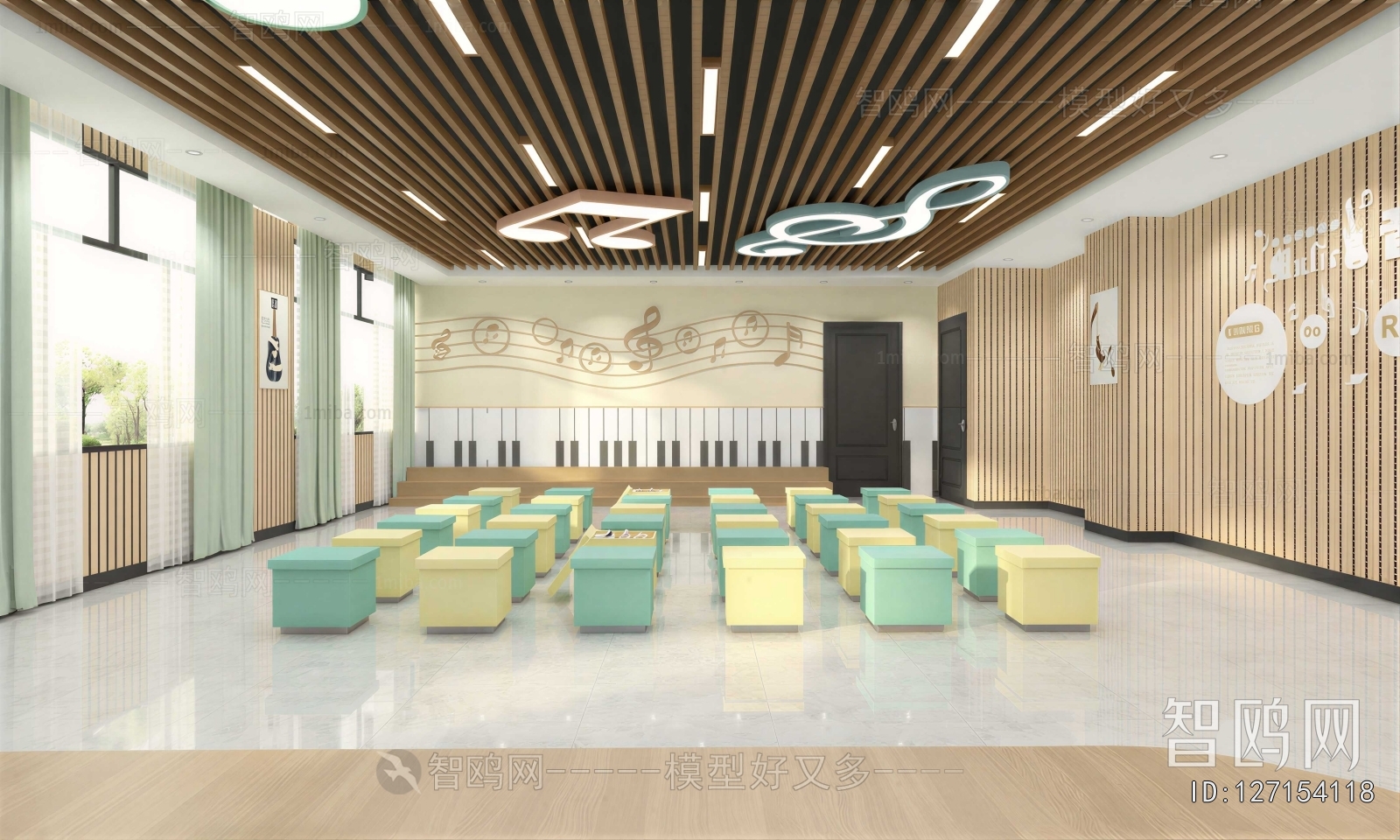 Modern Music Room