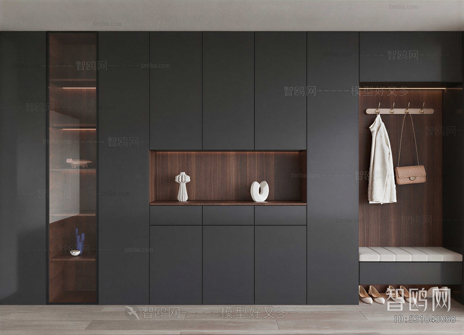 Modern Shoe Cabinet