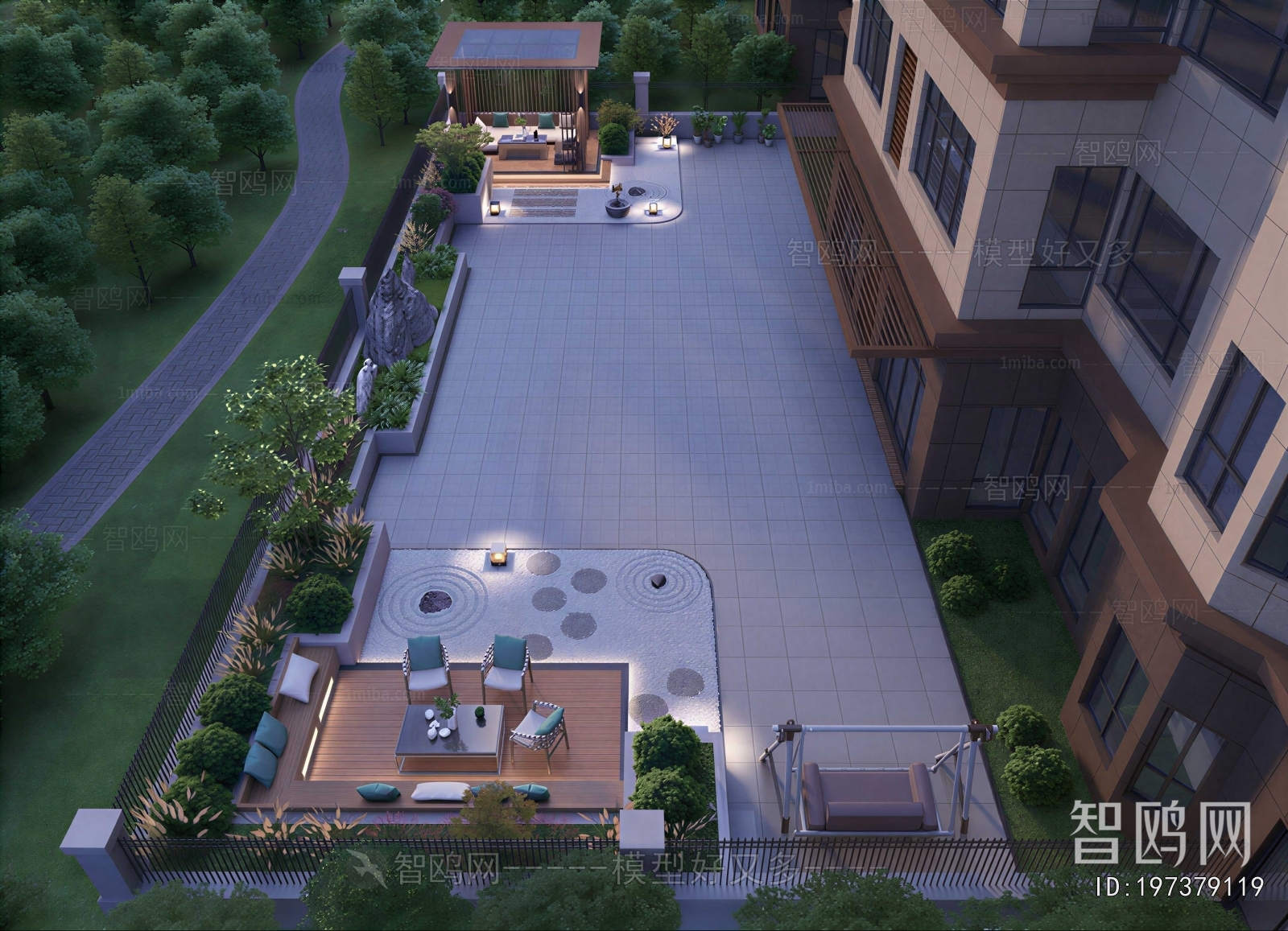 New Chinese Style Courtyard/landscape