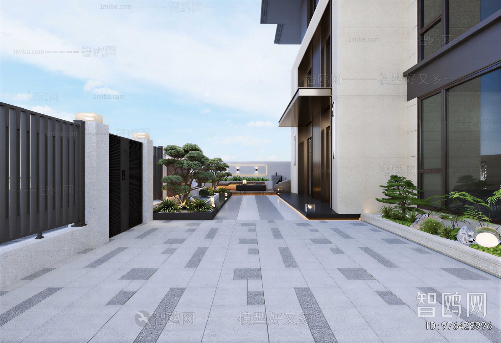 Modern Courtyard/landscape