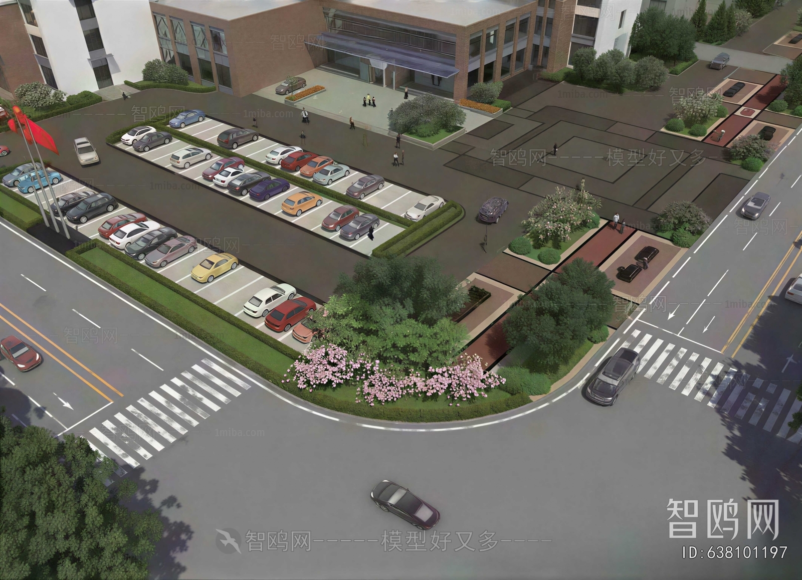 Modern Outdoor Parking Lot