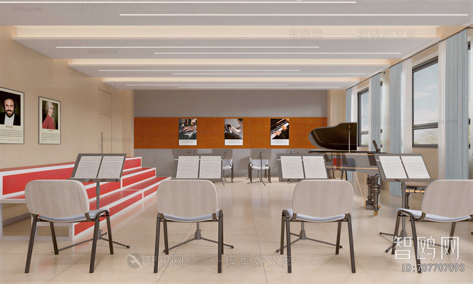 Modern Music Room