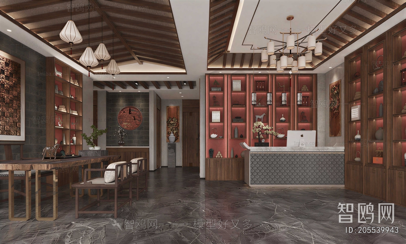 New Chinese Style Teahouse Tea House