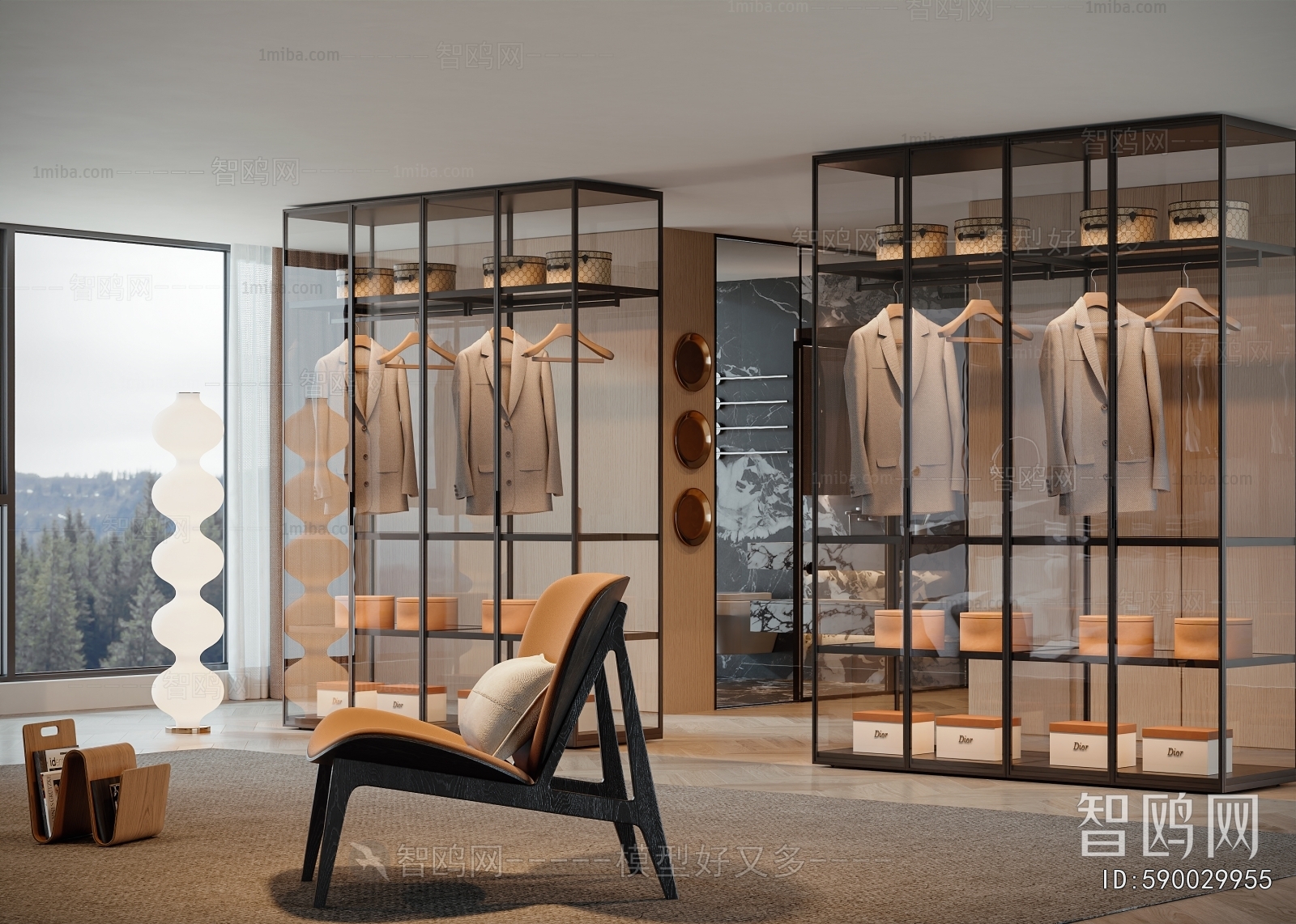 Modern Clothes Storage Area