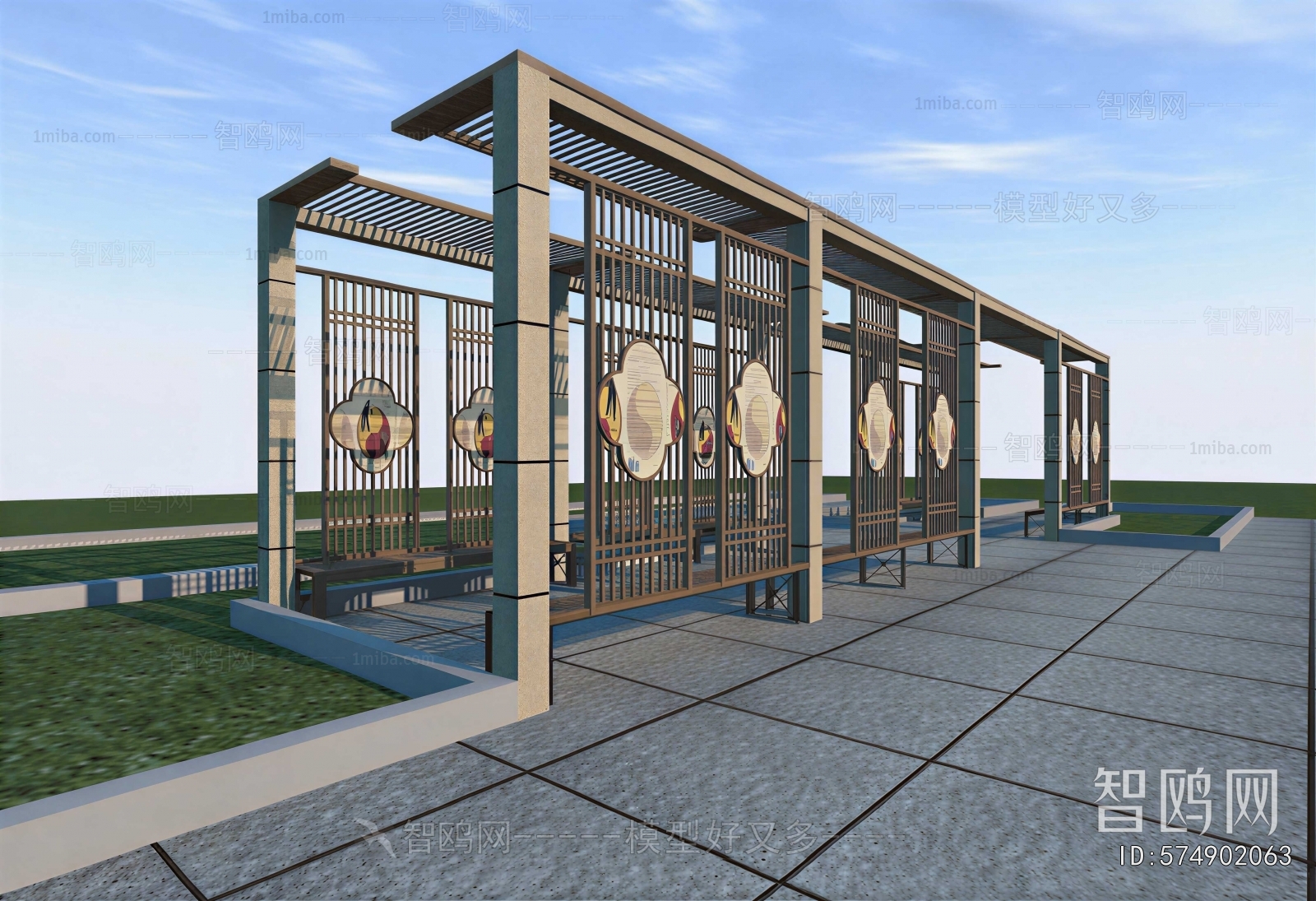 New Chinese Style Gallery Frame