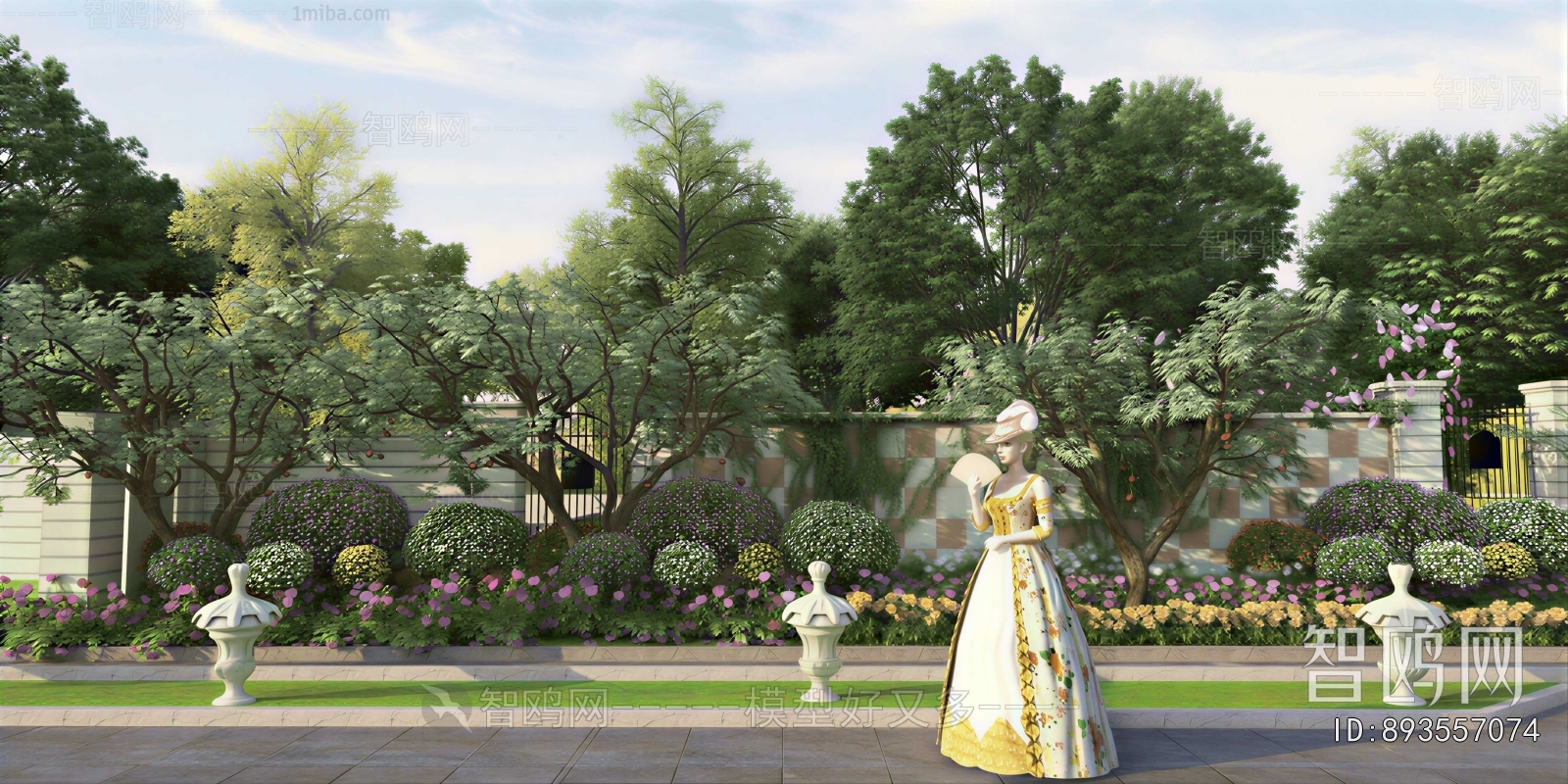 New Chinese Style Courtyard/landscape
