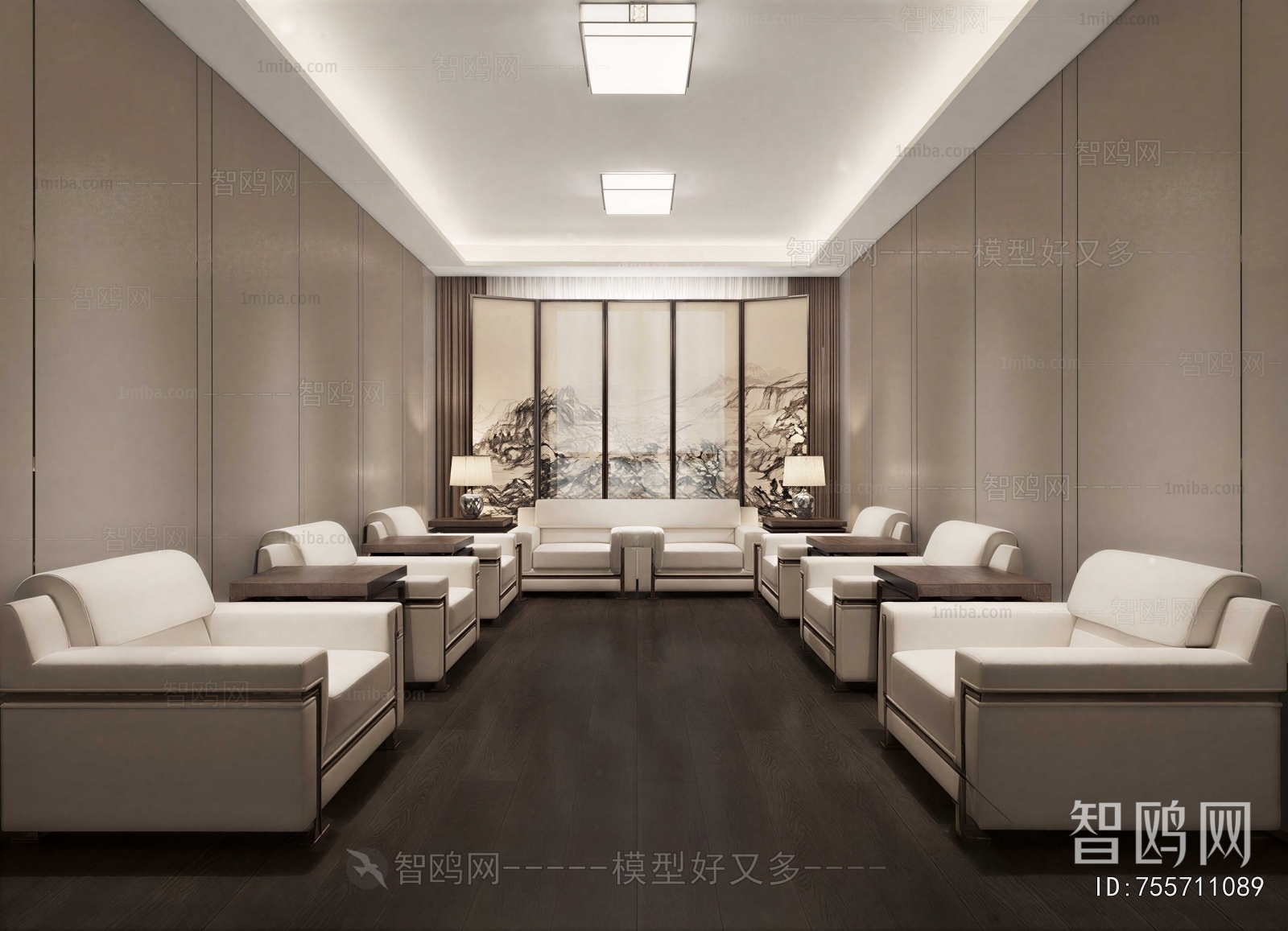 New Chinese Style Reception Room