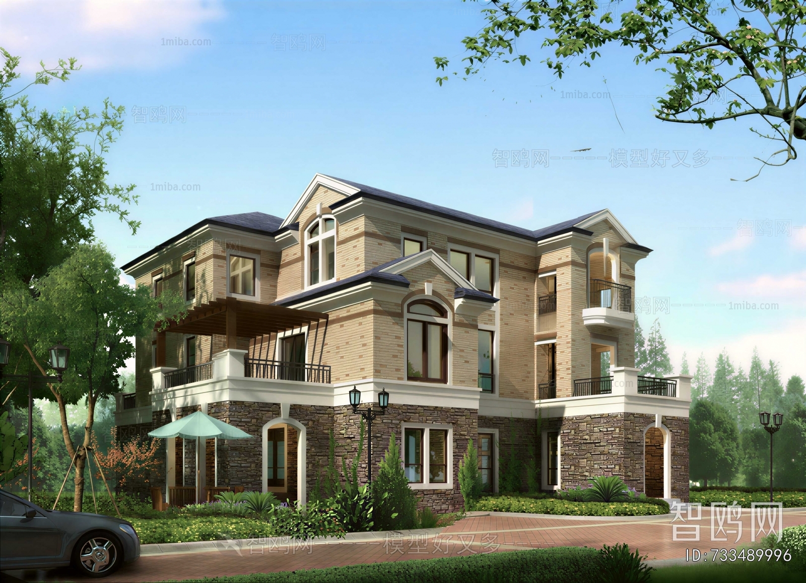 Simple European Style Detached Villa