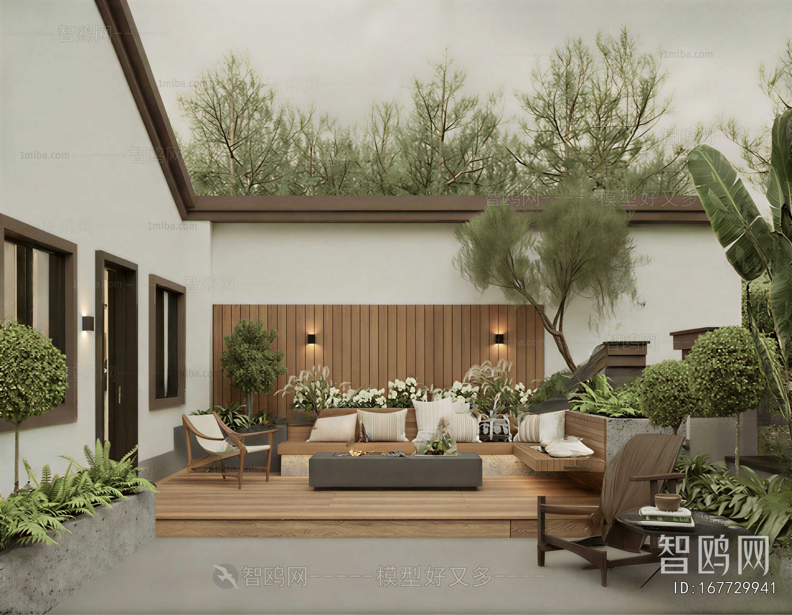 Modern Courtyard/landscape