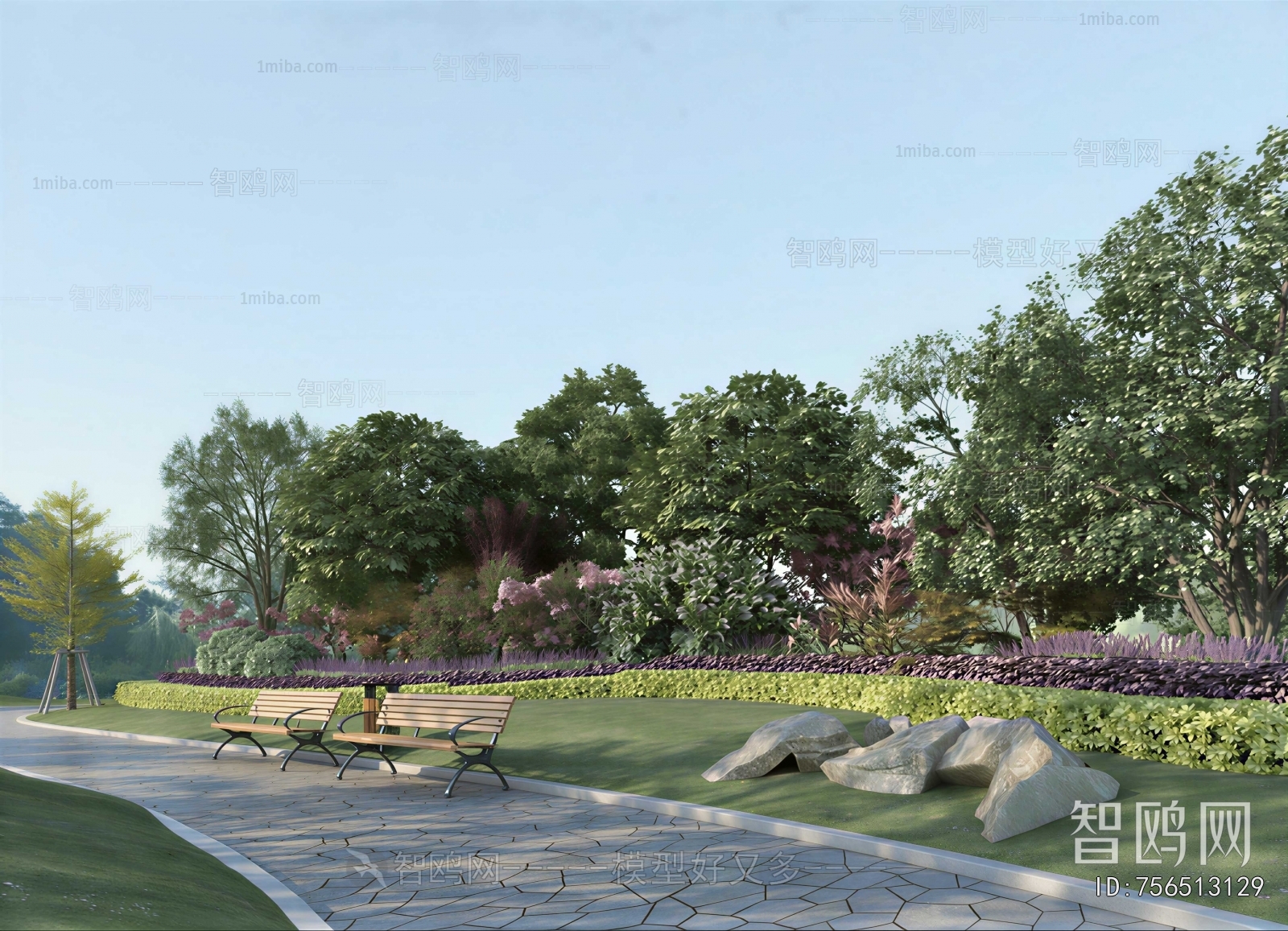 Modern Park Landscape