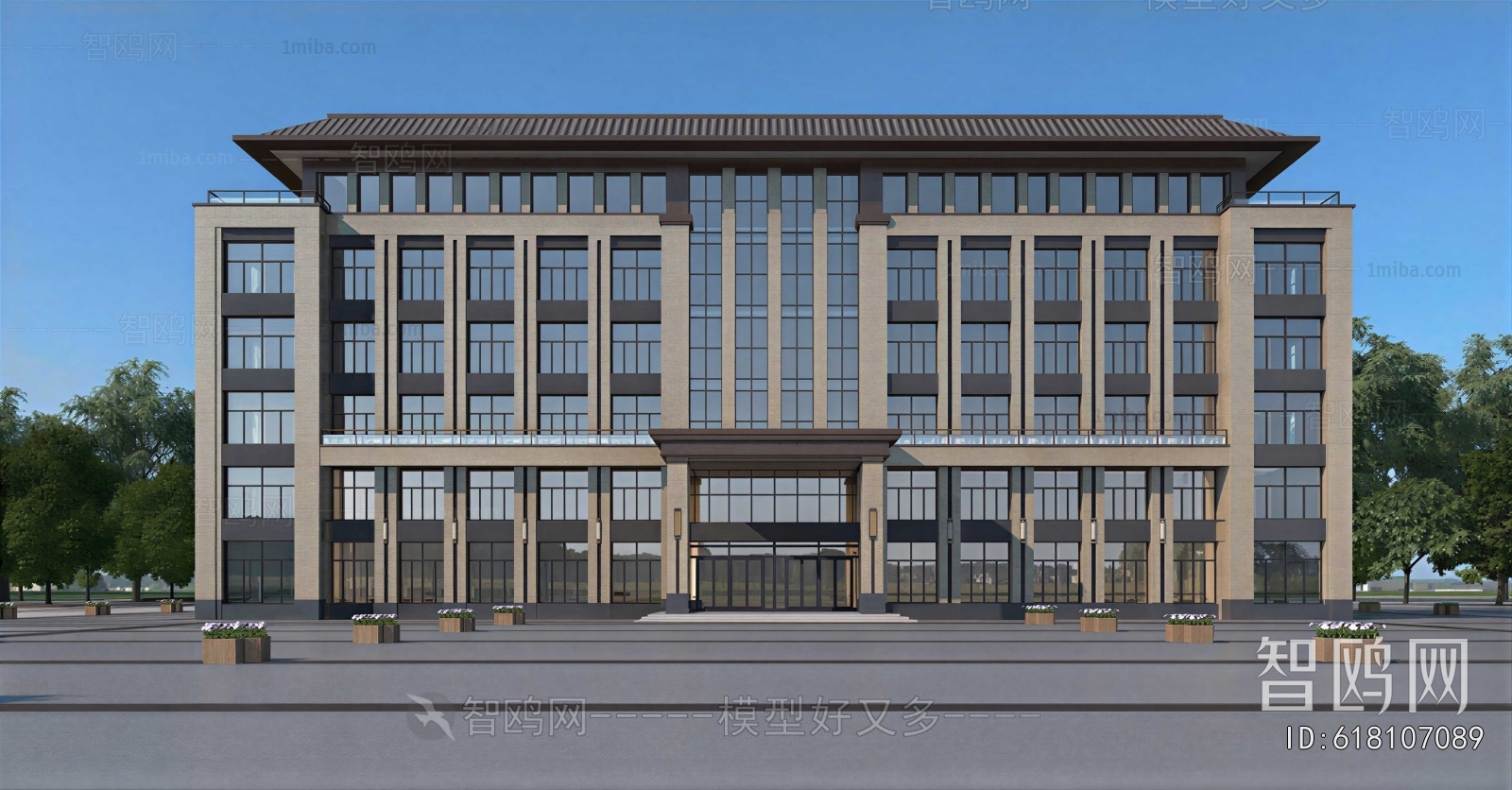 New Chinese Style Public Building