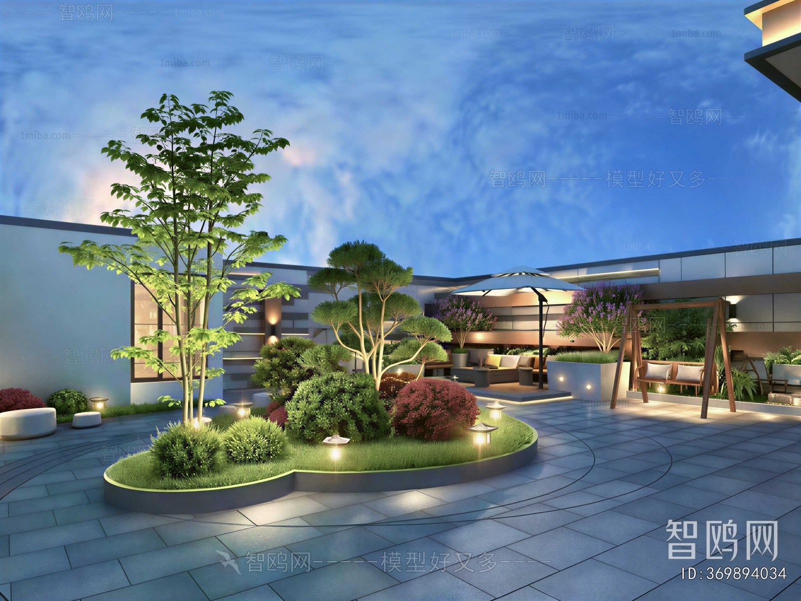 Modern Courtyard/landscape