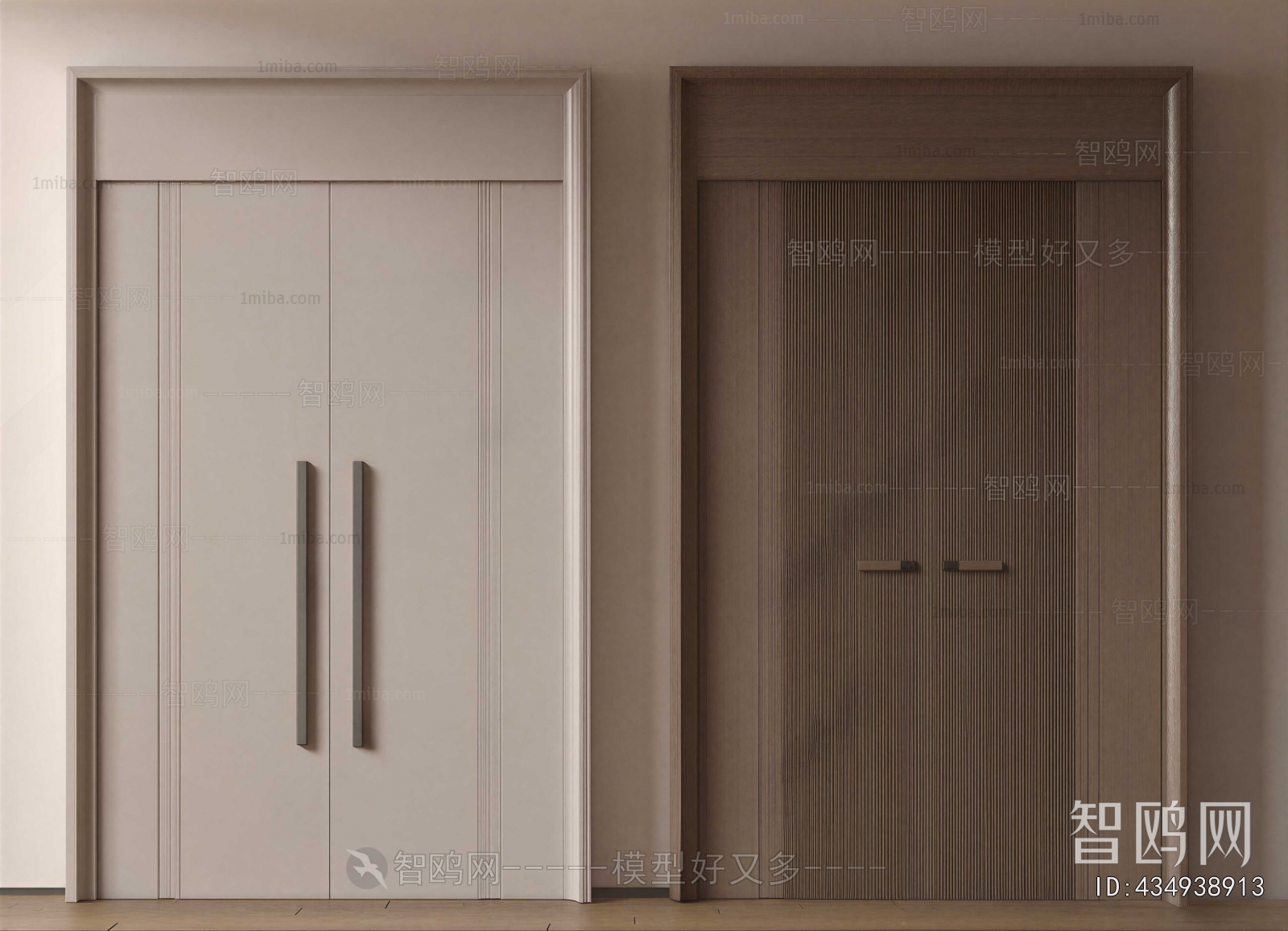 Modern Double Door