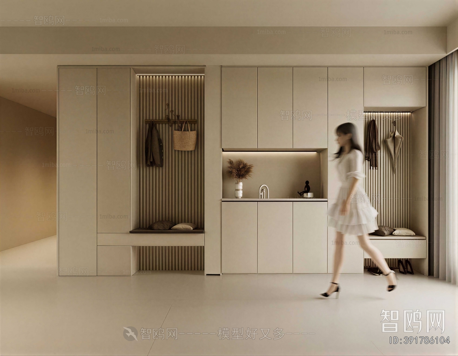 Modern Shoe Cabinet