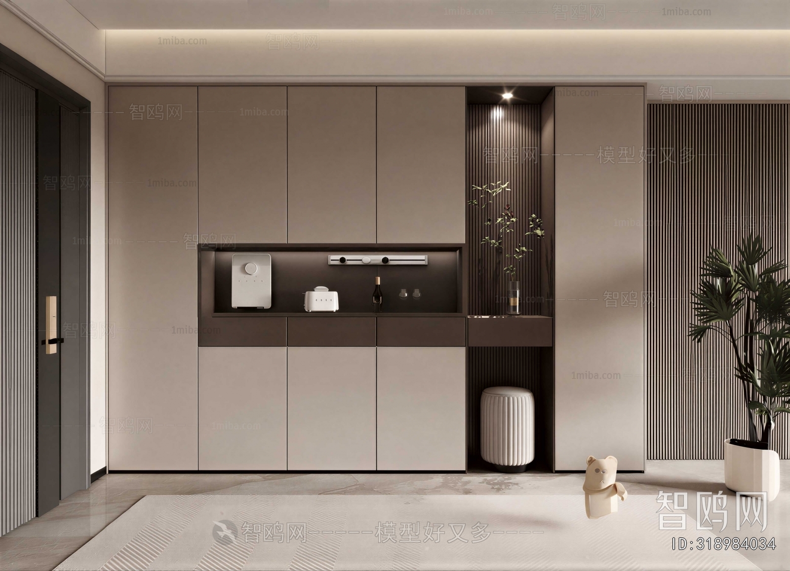 Modern Shoe Cabinet