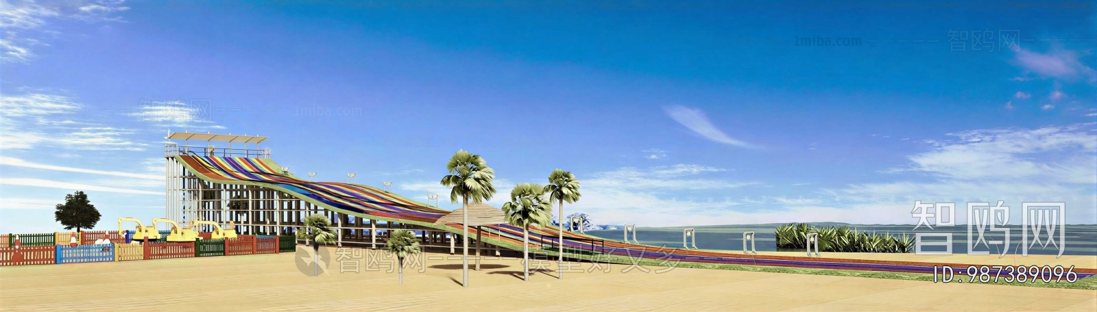 Modern Park Landscape