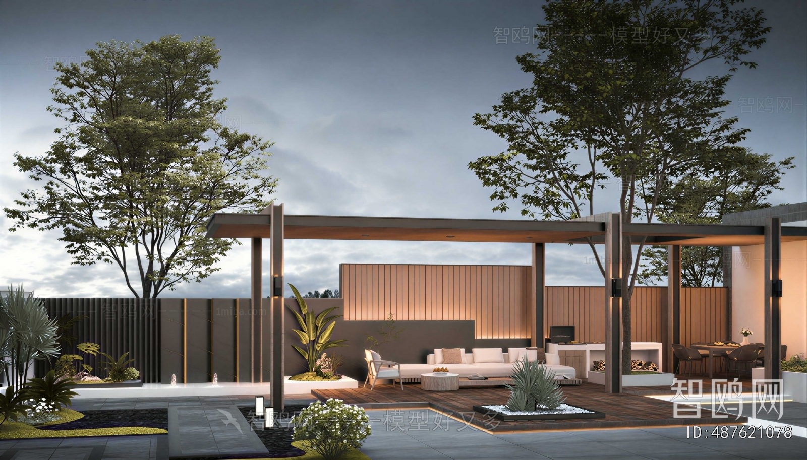 Modern Courtyard/landscape