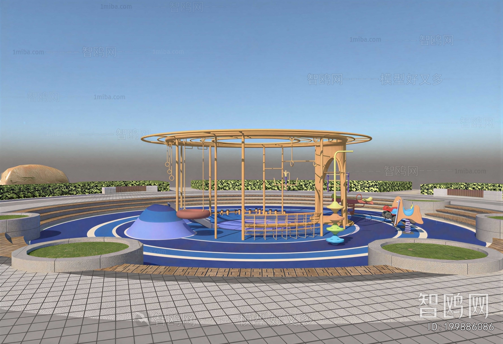 Modern Park Landscape