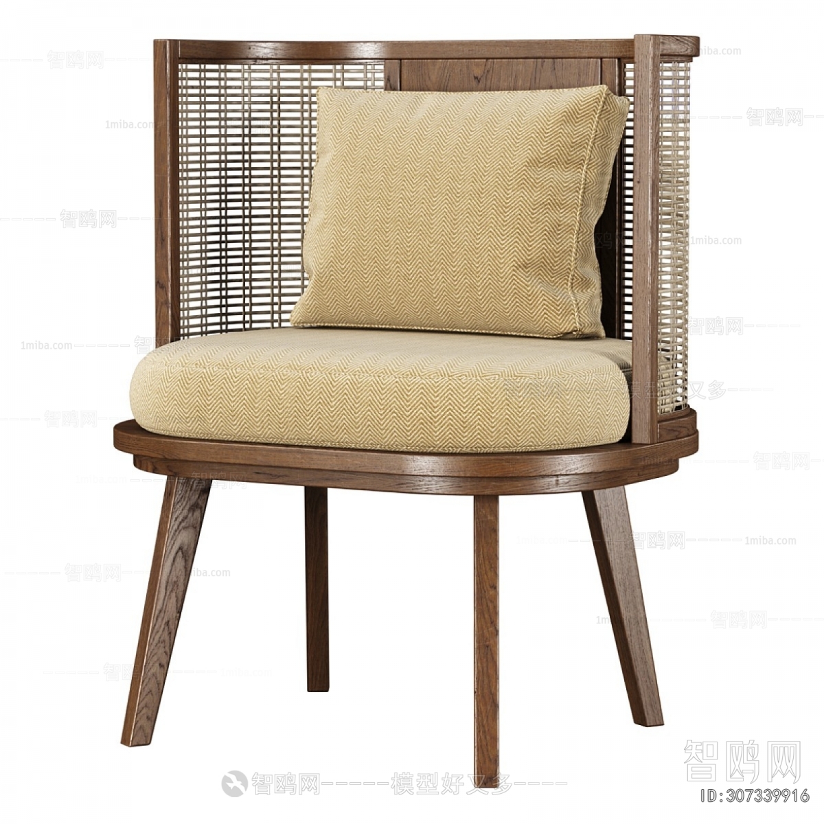 Wabi-sabi Style Single Chair
