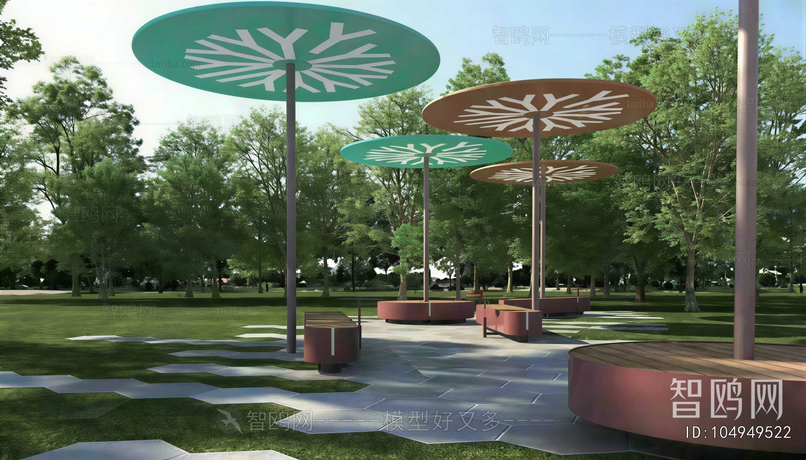 Modern Park Landscape