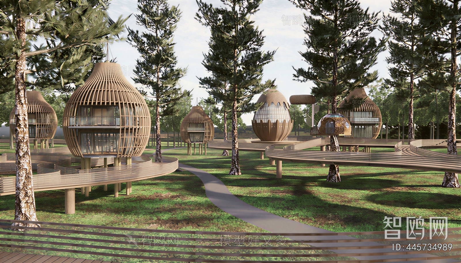 New Chinese Style Appearance Of Commercial Building