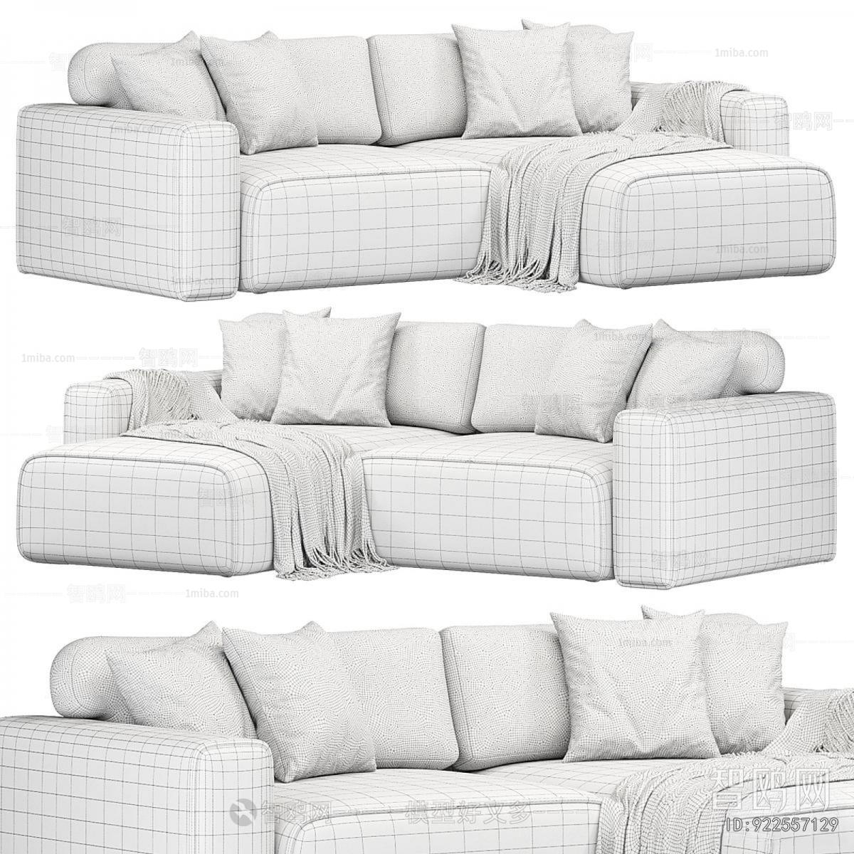 Modern Multi Person Sofa