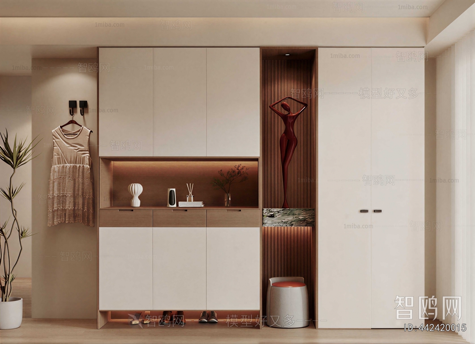 Modern Shoe Cabinet