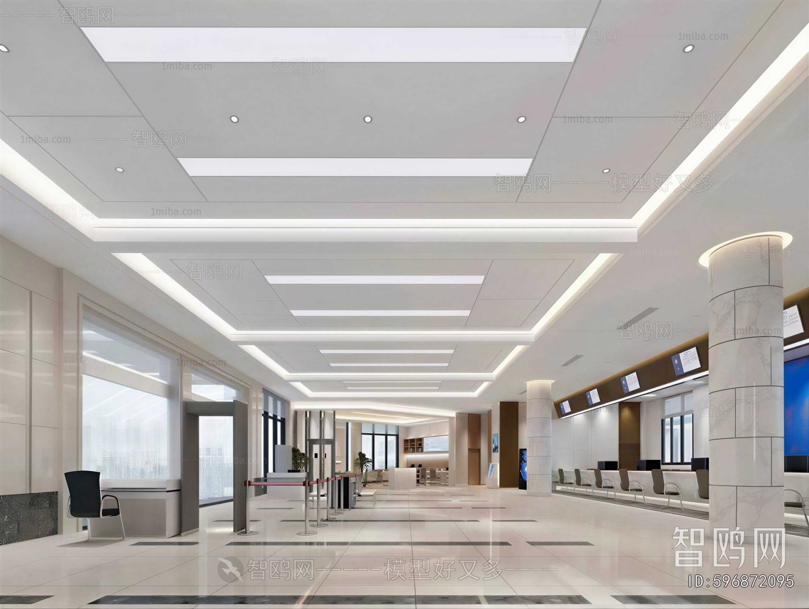 Modern Office Reception Desk