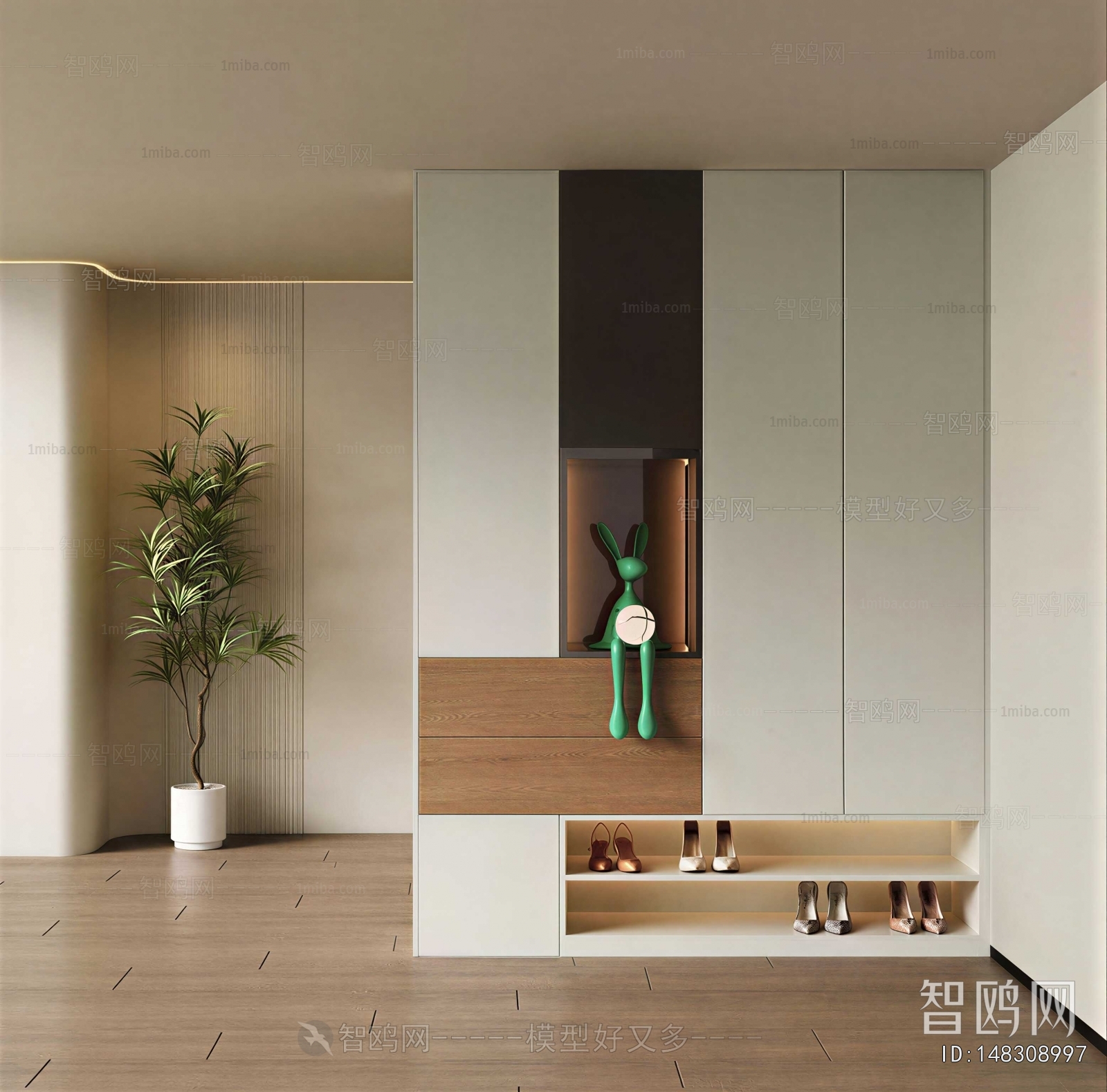 Modern Shoe Cabinet