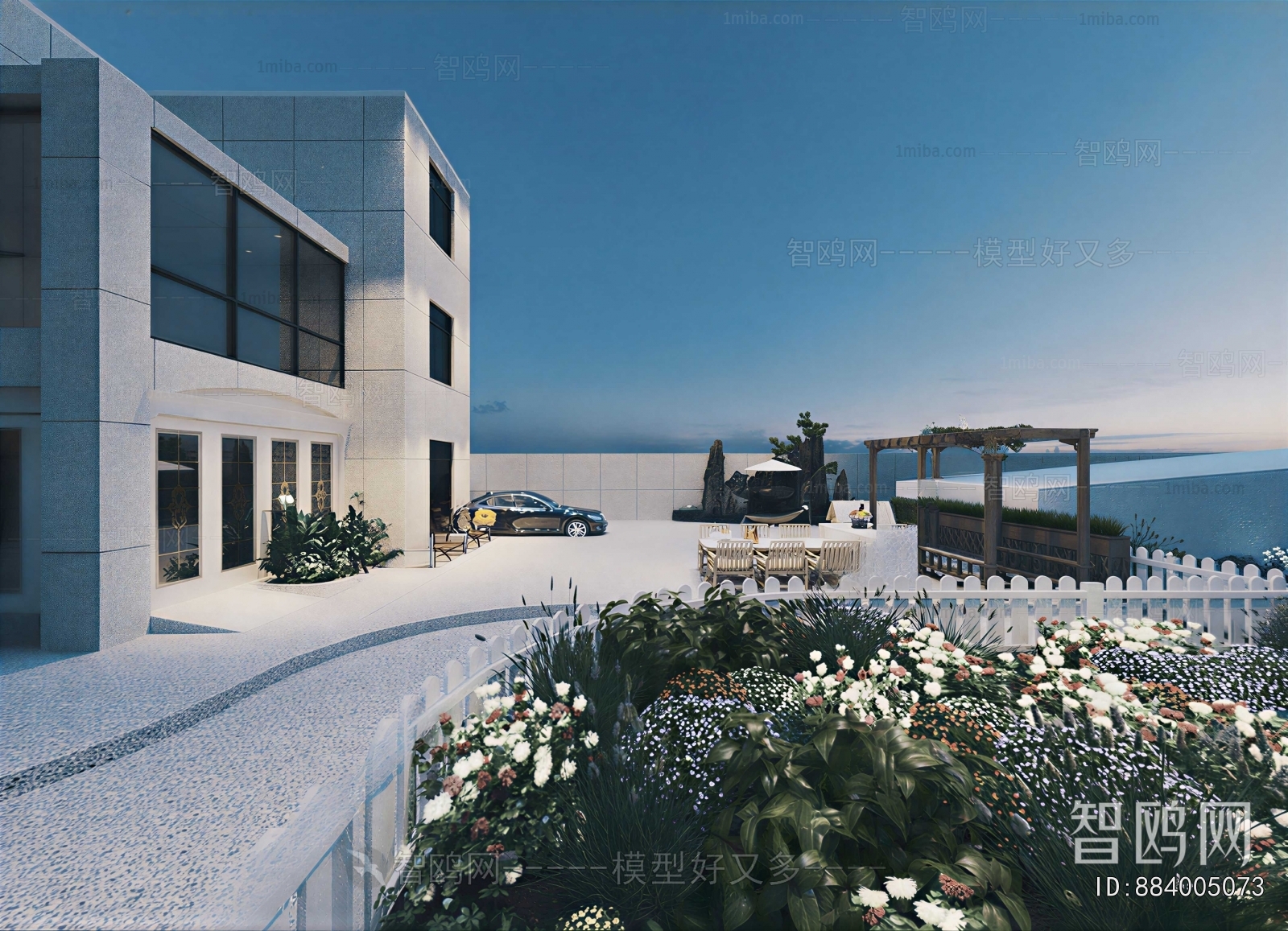 Modern Courtyard/landscape
