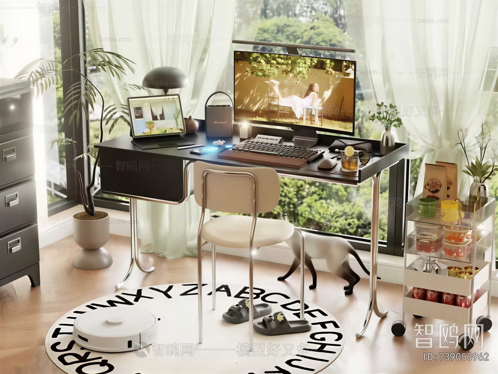 Modern Computer Desk And Chair