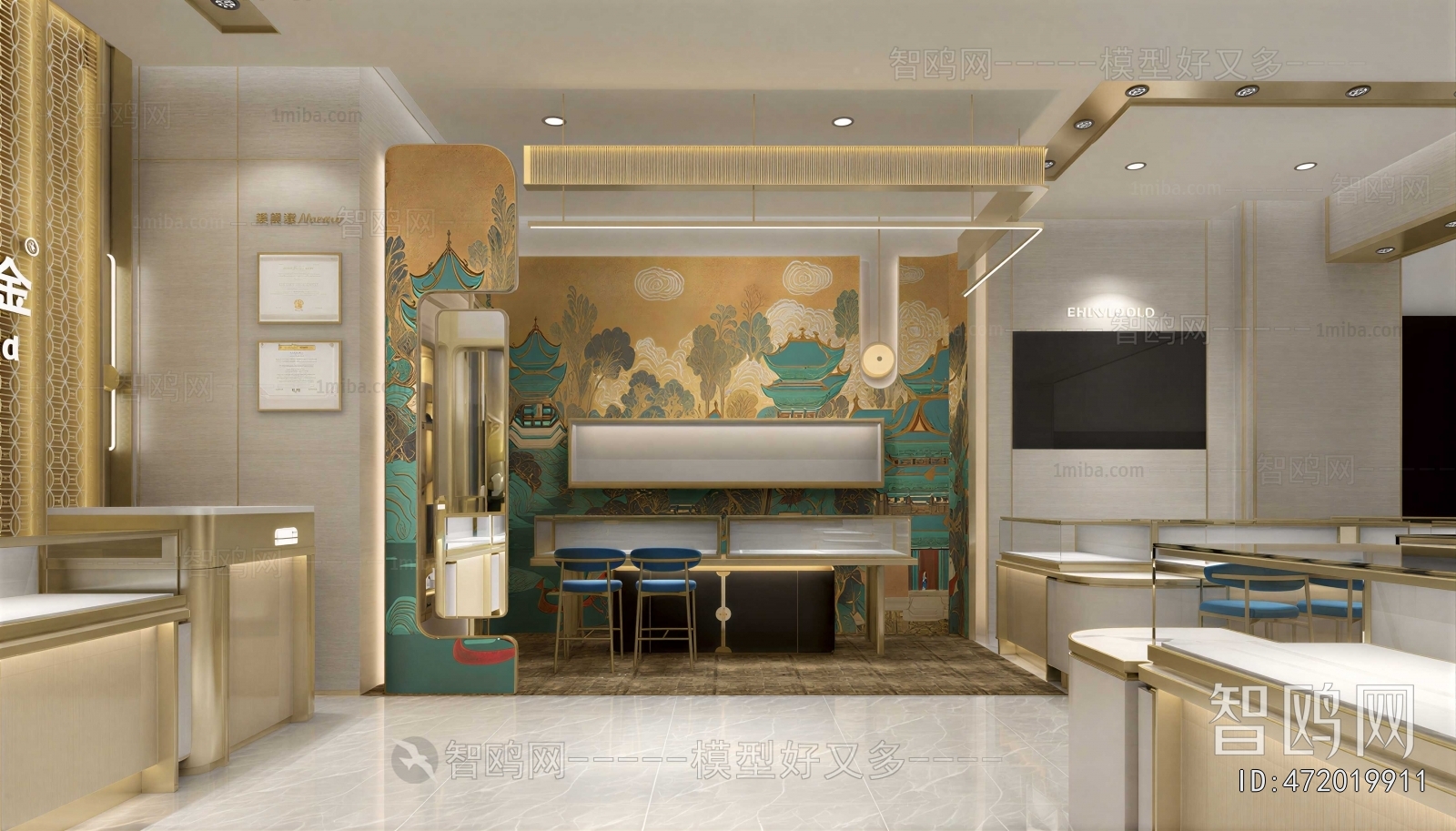 New Chinese Style Jewelry Store