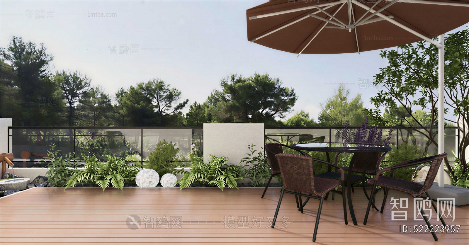 Modern Courtyard/landscape