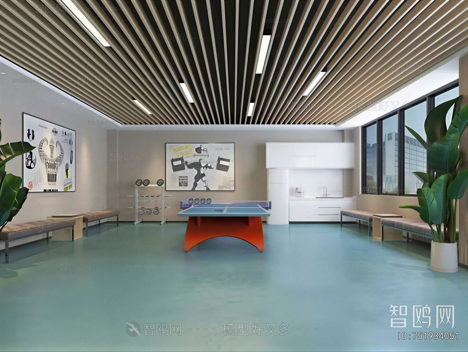 Modern Staff Recreation Room