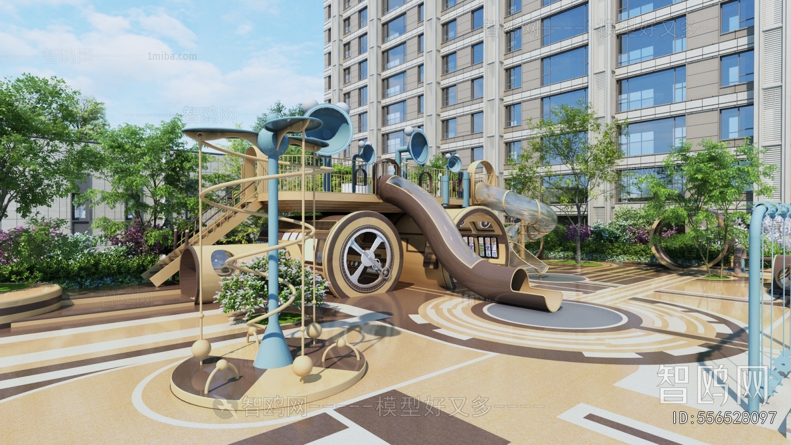 Modern Park Landscape
