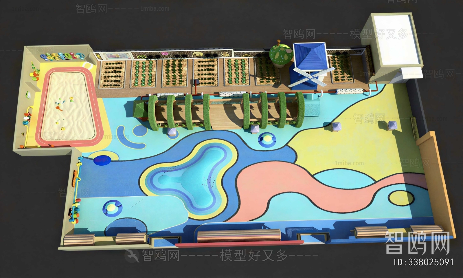 Modern Outdoor Space In Kindergarten