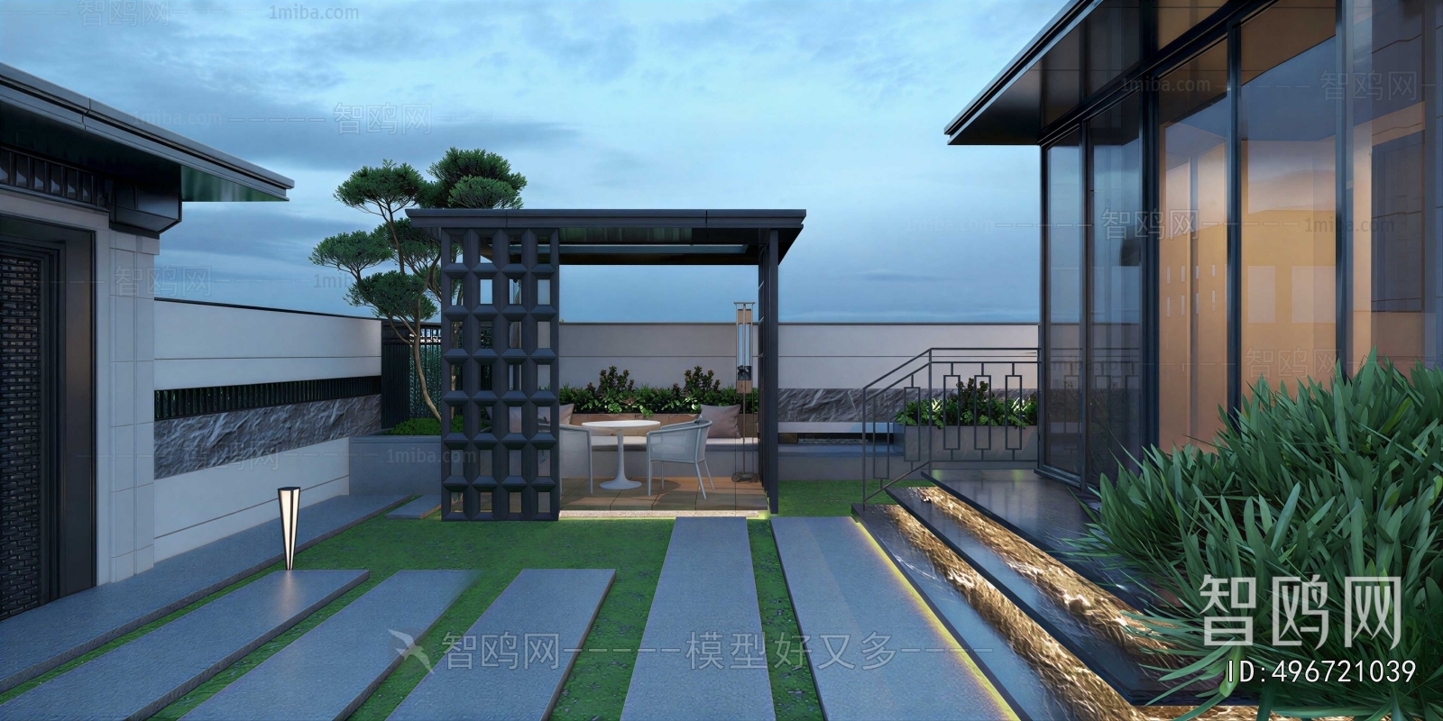 Modern Courtyard/landscape